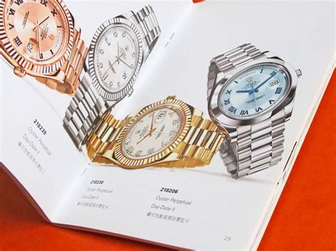 catalogue rolex